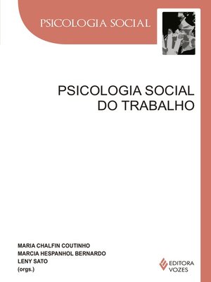 cover image of Psicologia social do trabalho